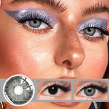 Purpdrank  1 Pair Colored Contact Lenses Natural Look Brown Eye Lenses Gray Contact Blue Lenses Green Eye Lenses Wholesales