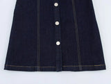 Purpdrank  Summer Street Style Women's Dress Single Button Notch Collar Pleated Sleeveless Mini Skirt Length Regular Waist Line