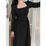 Purpdrank - Elegant party dresses for women 2023 women's spring Puff Sleeve prom Casual long dress Korean fashion women evening dress