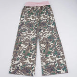 Purpdrank  American Retro Camouflage Print Wide Leg Pants Women's Color Match Loose Straight Casual Streetwear Trousers with Pockets
