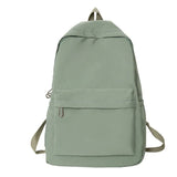 Purpdrank   Women Schoolbag Waterproof Large Capacity School Backpack Smooth Zipper Solid Teens Girl Casual Daypack Bag Student Supply