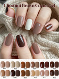 Purpdrank  TC 10ML Autumn Winter Mousse Black Chocolate Caramel Coffee Chocolate Gel Nail Polish 2025 Meilad Whitening Tmperament Nail Art