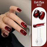 Purpdrank  10ML Red Wine Cat Magnetic Gel Nail Polish Glitter Semi Permanant Soak Off UV LED Gel Varnish For Manicure DIY Nail Supplies