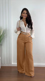 Purpdrank  Women Shiny Yellow Capris Pants High Waist Trousers Office Work Lady Full Length Summer Bottoms Capris Autumn Winter