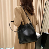Purpdrank  Quality Women Tote Bags Shiny Leather Shopper Shoulder Bag Retro Large Capacity Shopping Totes Luxury Designer Handbag Lady