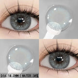 Purpdrank  1pair Gray Color Contact Lenses For Eyes Colored Lenses Blue Lenses Natural Colorful Brown Contact Lenses Yearly Use