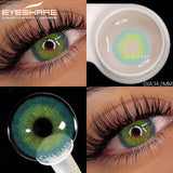 Purpdrank  1pair Natural Colored Contact Lenses Brown Eye Lenses Gray Makeup Eyes Pupils Lens Yearly Green Beautiful Pupils Yearly