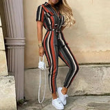 Purpdrank  Women elegant Long Jumpsuit Trousers Suit Pants