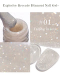 Purpdrank  12ML 4-Color Pink Blue White Green Explosive Gel Nail Polish Diamond Gel Polish Summer Nails Blue Nails Nail Supplies