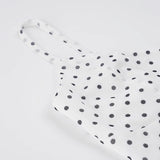 Purpdrank  Sexy Polka Dot Print V-Neck Slip Maxi Dress French Chic Sleeveless Backless Slim Bodycon Long Dress Elegant Women's Dress