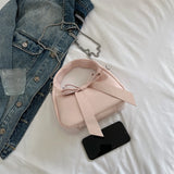 Purpdrank  Bow Knot Mini Top-handle Bags For Women 2025 Spring Latest Trend Designer Purses And Handbag Luxury Shoulder Crossbody Bag