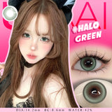 Purpdrank  NEW Color Contact Lenses Natual Colored Pupils Makeups Colored Lens Beauty Green Contact Lenses 14.2mm Black Contacts Lens