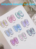 Purpdrank  TC Pure Lust Golden Light Heroine Cat Eye Gel Nail Polish New Whitening Ice Transparent Super Flash Nail Art Nail Supplies