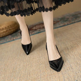 Purpdrank  High Heel Shoes Fashion Slip-on Women's  Pumps Summer Solid Office and Career Sexy Pointed Toe Heeled Sandals
