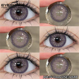 Purpdrank  1Pair Natural Brown Contact Blue Eyes Lenses High Quality Gray Eye Contacts Green Pupils Yearly Colored Contact Lenses
