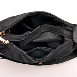 Purpdrank  Casual Waterproof Nylon Crossbody Bag for Women with Multiple kets Square Zipper Design Simple  Color Briti Sle