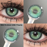 Purpdrank  1pair Colored Contact Lenses Soft Brown Eye Contacts High Quality Gray Beauty Pupils Yearly Korean Pink Eyes Lenses