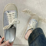 Purpdrank  Shoes Women Slippers Casual Slides Cover Toe Low Soft Luxury Flat Summer Rome Hoof Heels Fisherman Fabric Rubber Leisure PU