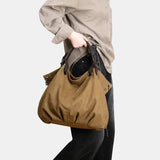 Purpdrank  Commuting Hand-held Shoulder Crossbody Large Capacity Casual Retro Bags Canvas Tote Women's Bag