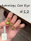 Purpdrank  12ML 10-Color Blue Series Blue Eyes Star Sea Cat Eye Gel Nail Polish New Summer Flash Lamp Cat Eye Nail Polish Nail Art