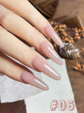 Purpdrank  10ML 6-Color God Girl Nail Polish Gel Nude Pink Glitter Gel Varnish Soak Off UV/LED Gel Polish For Manicure Home Salon DIY