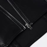 Purpdrank  Dark Sexy Pu Leather Bandage Tube Tops Slim-Fitting Slash Neck Sleeveless Tank Tops Women Summer Fashion Streetwear Ladies