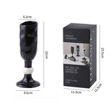 Purpdrank  Personalized Mug Hand Drawn Water Cup Coffee Dessert Shop Desktop Decoration High Footed Cup Ceramic Milk Container Holiday Gift