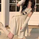Purpdrank  Sweet Halter Neck Mini Dress Women Korean Chic Sexy Backless A Line Dress Female High Waist Elegant Party Night Vestido New