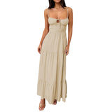 Purpdrank  Elegant Bandage A-line Maxi Long Dress Women Spaghetti Strap Spring Summer Dress Backless Sexy Party Dresses vestidos largos
