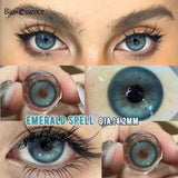 Purpdrank  1Pair Blue Green Contact Lenses with Diopter Yearly Contacts New Colorcon Cosmetics Beauty Brown Eyes Makeup Pupils