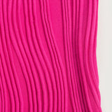 Purpdrank  summer new solid color sleeveless one-shoulder water ripple long slim-fitting women's dress