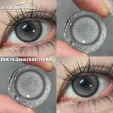 Purpdrank  1 Pair Colorful Contact Lenses for Eyes Fashion Gray Eye Contacts Blue Eye Lenses Green Lenses Yearly Brown Eye Lenses