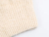 Purpdrank  New European-style women's fashion sweater, versatile and stylish, featuring a faded effect and jacquard knit design.