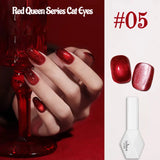Purpdrank  10ML Red Wine Cat Magnetic Gel Nail Polish Glitter Semi Permanant Soak Off UV LED Gel Varnish For Manicure DIY Nail Supplies