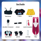 Purpdrank  Rumi Mira Zoey Cosplay KPop Cosplay Costume Wig HUNTR/X Uniform Women Suit Dress Halloween Party Role Playing Outfits