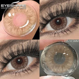 Purpdrank  1 Pair Colored Contact Lenses for Eyes Blue Eye Lenses Gray Pupil Lenses Green Eye Natural Brown Lens Beauty Makeup