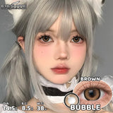 Purpdrank  1 Pair Color Contact Lenses Cosmetics Natural Brown Pupils Blue Eyes Contacts Lens Makeup Beauty Green Contacts Lens