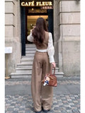 Purpdrank  Autumn French Vintage Elegant Woman 3 Piece Set Bow Design Blouse+ Retro Vest +High Waist Casual Pants Female Korean Popular