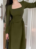 Purpdrank - Elegant party dresses for women 2023 women's spring Puff Sleeve prom Casual long dress Korean fashion women evening dress