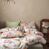 Purpdrank  New 100% Cotton Floral Print Bedding Sets Cozy Skin Friendly Soft Comforter Set Naked Sleeping Textile Supplies for All Seasons