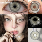 Purpdrank  2Pcs Yearly Use Color Contact Lenses for Eye Natural Pupils Gray Blue Contact Lenses Cosmetic Green High Quality Lenses
