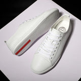 Purpdrank  Split Leather Men Casual Flats Vulcanized Shoes Classic Fashion Outdoor Man Walking Shoes Spring Summer Sneakers Tenis Masculino