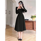 Purpdrank - Elegant party dresses for women 2023 women's spring Puff Sleeve prom Casual long dress Korean fashion women evening dress