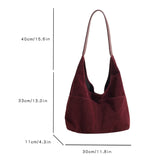 Purpdrank  2-IN-1 Underarm Shoulder Bag Sets For Women Faux Suede Multi Pockets Large Capacity Shopper Tote Bag 2025 Latest Handbags