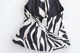 Purpdrank  Striped Prints Pants Set Women 2 Piece Spring BacklessWaistcoat With Button Wide Leg Casual Trousers Women Outfit