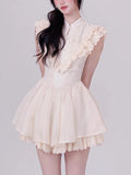 Purpdrank  Sweet Vintage White Lace Women Dress Y2k Sleeveless Embroidery Slim Princess Summer Dress Harajuku Female Retro Party Outfit New