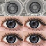 Purpdrank  1 Pair Colored Contact Lenses Pink Contact Lenses Purple Fashion Makeup Contact Lenses Eye Cosplay Lenses Yearly Use
