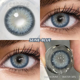 Purpdrank  2pcs Fashion Colored Contact Lenses High Quality Gray/ Brown Contact Lens Blue Eyes Contacts Yearly Green Makeup Lenses