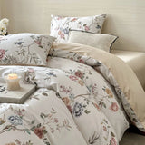 Purpdrank  600TC Egyptian Cotton Floral Style Prints Bedding Set Single Double Queen King Size Duvet Cover Flat/Fitted Bed Sheet Pillowcase