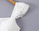 Purpdrank  Sexy White Embroidery Lace Pad Bra Corset style Wood ears Strap Mini Tank Dress Women 2 Layers Ruffles Swing Dresses Vestdios